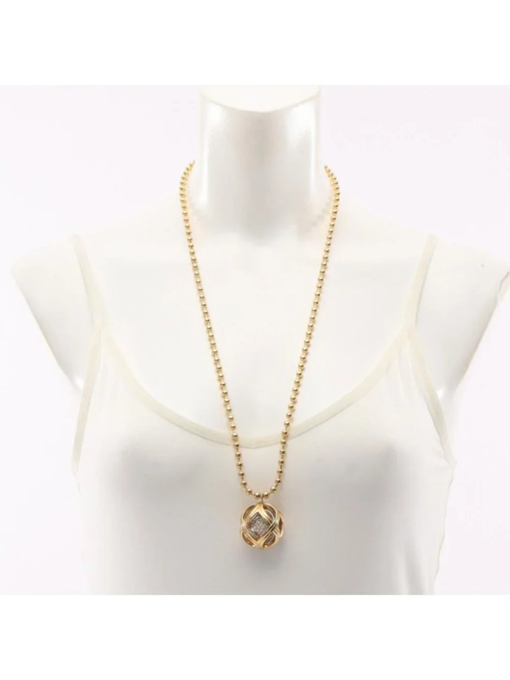 Dior Necklace Ball Gold